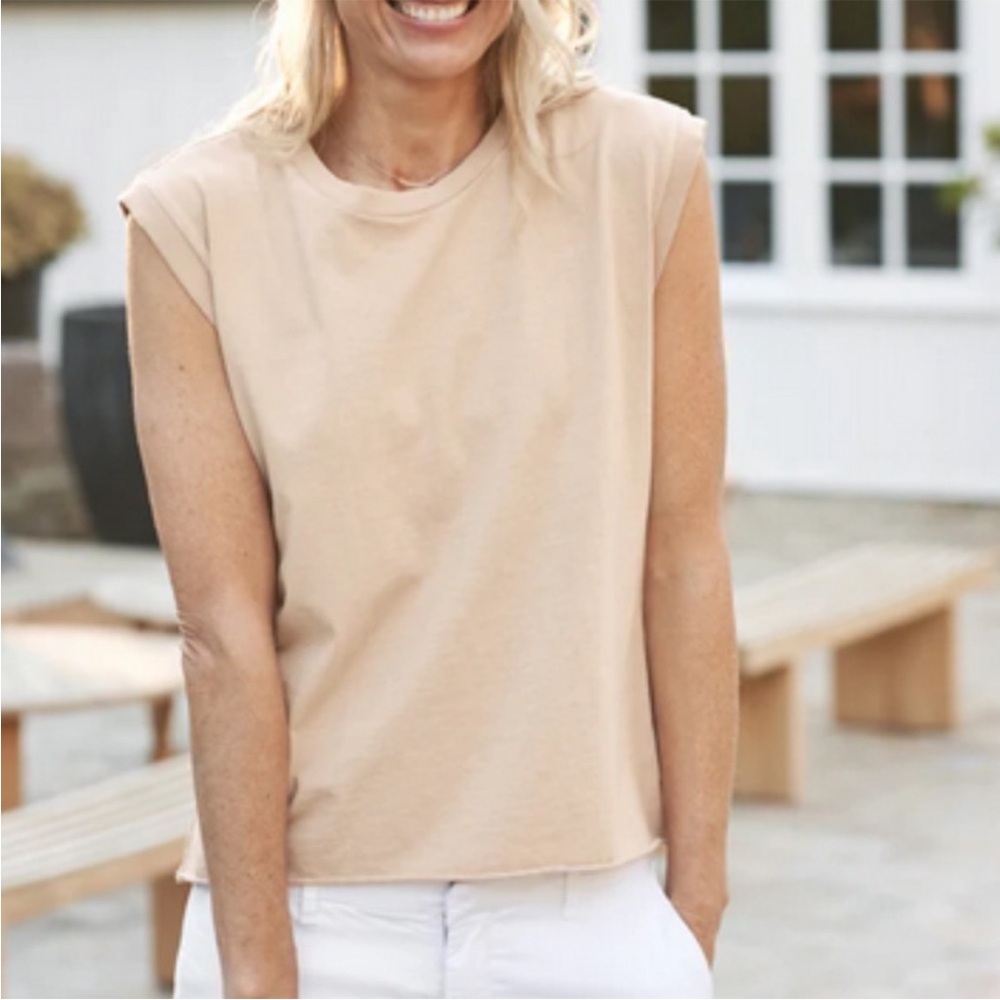 Frank & Eileen Vintage Muscle Tee in Nude color